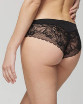 Cheeky Hipster Panty with Lace Back - BLACK | Soma Women
