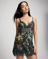 Silk Burnout Chemise - FERN FANTASY DARK HARBOUR | Soma Women