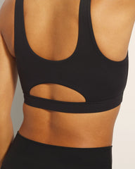 High-Neck Yoga Bra - BLACK | Soma Women