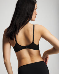 Tattoo Embroidered Perfect Coverage Bra - BLACK | Soma Women