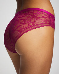 Sheer Lace Hipster Panty - MAGENTA ORCHID | Soma Women