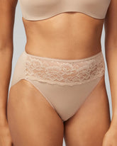 High-Leg Panty with Lace - WARM AMBER | Soma Women
