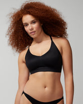 Racerback Bralette with Lace Back - BLACK | Soma Women