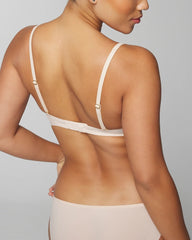 Plunge Bra with Lace - PALE SAND | Soma Women