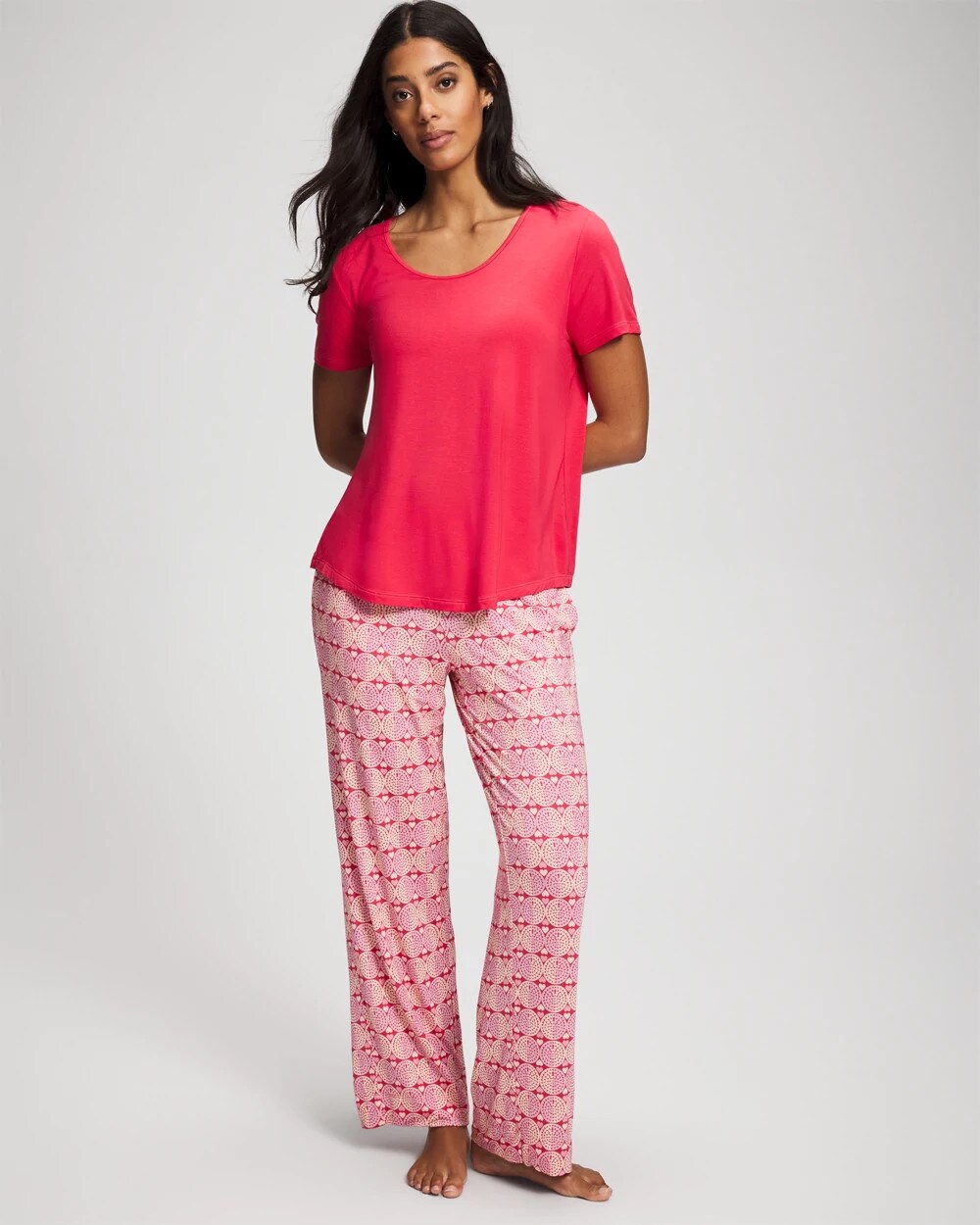 Short Sleeve + Pant Pajama Set - TRUE LOVE HEARTS DESIRE | Soma Women