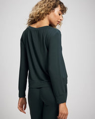 Long-Sleeve Pajama Top - GREEN JOLIE | Soma Women