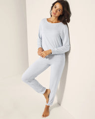 Long-Sleeve Pajama Top - BLUE MIST | Soma Women