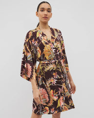 Short Robe - PARROT-DISO PLUME G PLUM | Soma Women