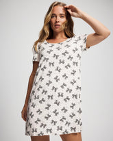 Short Sleeve Scoop Neck Sleepshirt - THATS A WRAP CHAMP MICRO | Soma Women