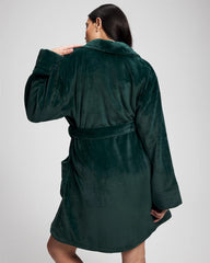 Plush Short Robe - GREEN JOLIE | Soma Women