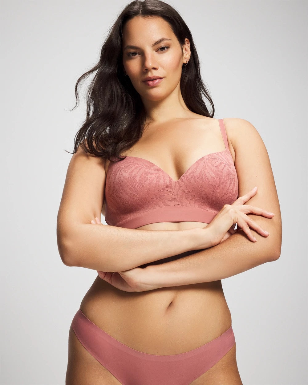 Wireless Bra with Lace - CLAY ROSE | Soma Women