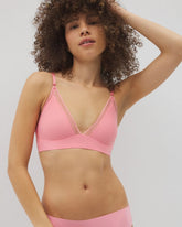 Geo Lace Trim Bralette - PINK GUAVA | Soma Women
