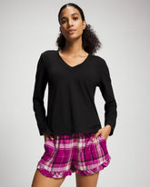 Pajama Set - FASHIONABLY PLAID MAGENTA | Soma Women