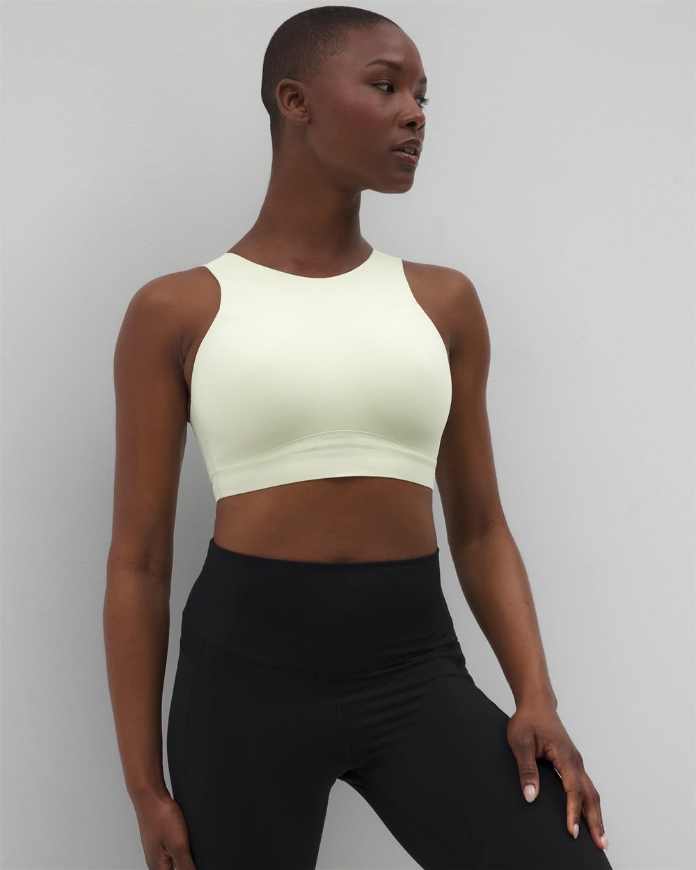 High-Neck Yoga Bra - ALOE WASH | Soma Women