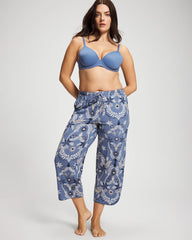 Piped Crop Pajama Pants - BOTANICAL TILE SUNDOWN | Soma Women