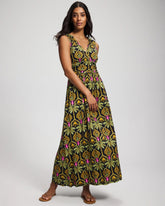 Goddess Maxi Bra Dress - PALMY PATTERNS NAVY | Soma Women