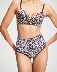 High-Waist Brief Panty - DIVINE LEOPARD MINI TAUPE | Soma Women