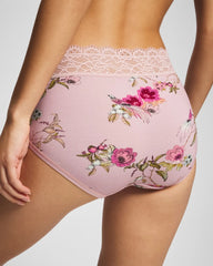 Brief Panty with Enchanting Lace - FEATHERED FANCY MINI PINK | Soma Women