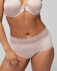 Brief Panty with Enchanting Lace - ADOBE ROSE | Soma Women