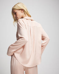 Long Sleeve Notch Collar Pajama Top - CAMEO ROSE | Soma Women