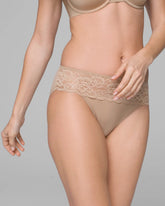 Hipster Panty with Lace - WARM AMBER | Soma Women