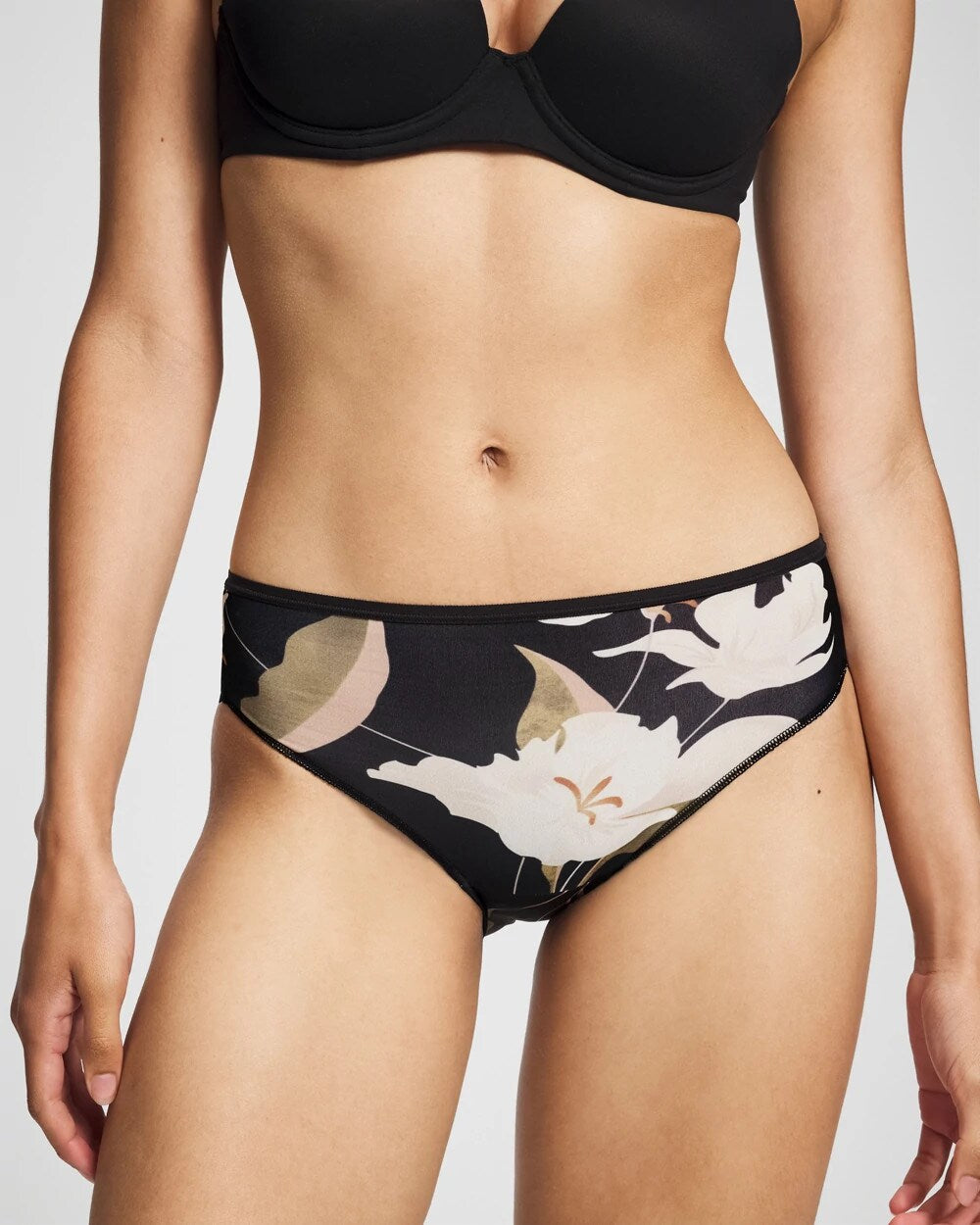 Edge Hipster Panty - MYSTIC BLOOMS MINI BLACK | Soma Women