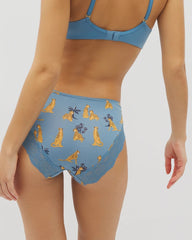 Embraceable Hipster Panty Crochet Lace - FELINE FUN M BLUE HEAVEN | Soma Women