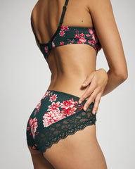Lace Hipster - COTTAGE FLORAL MINI GREEN | Soma Women