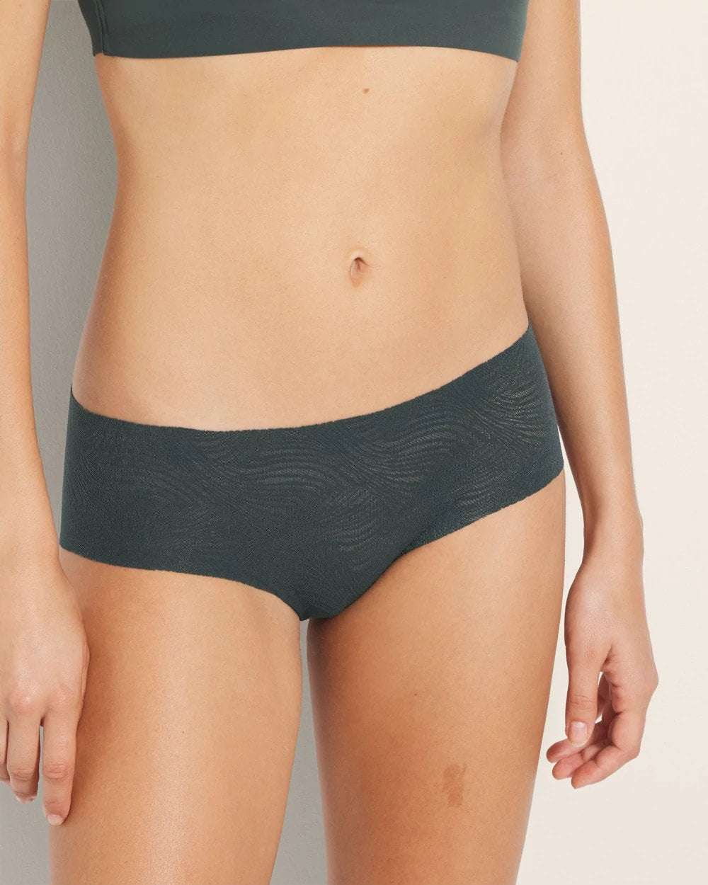 Hipster Panty with Lace - DARK EVERGLADE | Soma Women