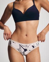 Cotton Hipster Panty with Lace Trim - NOUVEAU FLORA MINI CHAMP | Soma Women