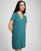 Short-Sleeve Sleepshirt - CERULEAN TEAL | Soma Women