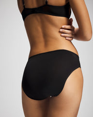 Hipster Panty with Sensuous Embroidery - BLACK | Soma Women