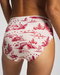 Edge High-Leg Panty with Lace - ENCHANTED TOILE CHAMPAGNE | Soma Women