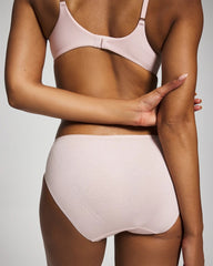 Cotton Blend High-Leg Panty with Lace - PRETTY PINK | Soma Women