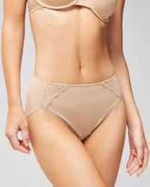 High-Leg Brief Panty with Lace - WARM AMBER | Soma Women