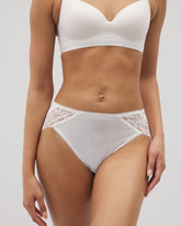 High-Leg Panty with Enchanting Lace - OPTIC WHITE | Soma Women