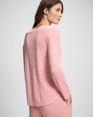 Long Sleeve Pajama Tee - CAMEO PINK/DUSTY ROSE | Soma Women