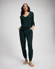 Banded Pajama Bottom - GREEN JOLIE | Soma Women