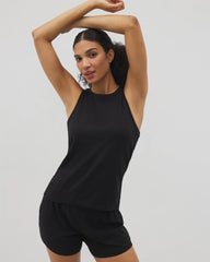Ruched Pajama Tank - BLACK | Soma Women