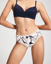 Cotton High-Leg Brief Panty with Lace Trim - NOUVEAU FLORA MINI CHAMP | Soma Women