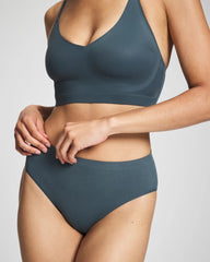 Seamless Rib High-Leg Panty - PETROL | Soma Women