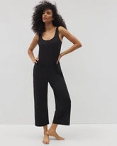 Henley Jumpsuit - BLACK | Soma Women