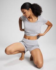 Pajama Shorts - HEATHER OPAL GRAY | Soma Women