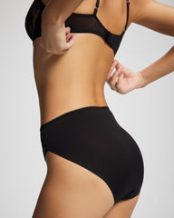 High-Leg Panty with Sensuous Embroidery - BLACK | Soma Women