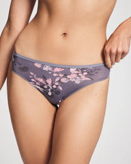 Thong Panty - FLORAL DREAMS MINI GRAY | Soma Women