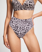 Tummy High-Waist Thong Panty - DIVINE LEOPARD MINI TAUPE | Soma Women