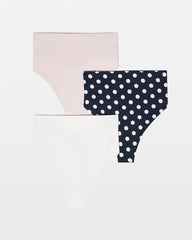 High-Waist Thong Panty 3 Pack - BIG DOT MULTIPACK | Soma Women