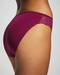 Edge Bikini Panty with Lace - POMEGRANATE WINE | Soma Women