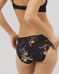 Edge Bikini Panty - PARADISE PLUMES D M BLACK | Soma Women