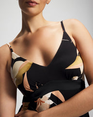 Satin Trim Chemise - MYSTIC BLOOMS BLACK MID | Soma Women